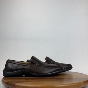 Mens Cole Haan Gore Brown Leather Comfort Casual Loafers Size 11.5 M GUC